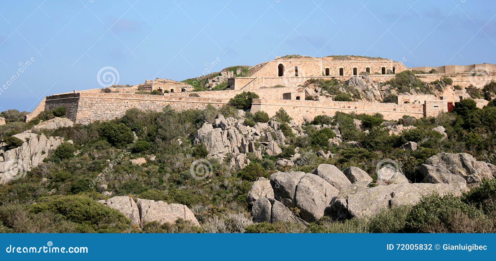 poggio rasu fort. caprera island (la maddalena archipelago - sardinia)