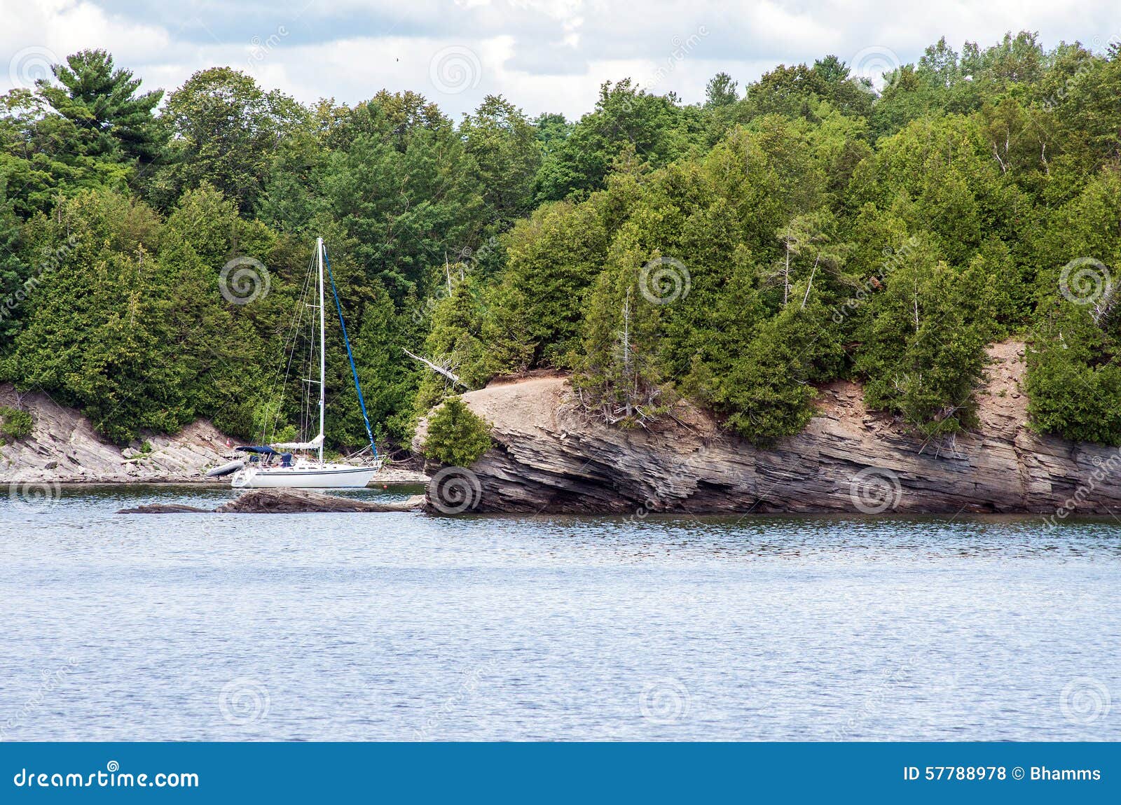 Point Au Roche State Park stock photo. Image of point 57788978