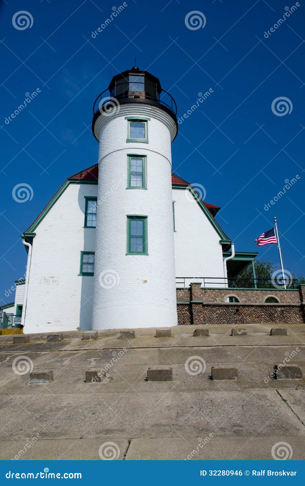 Point Betsie Lighthouse, Michigan Stock Photo Image of dwelling