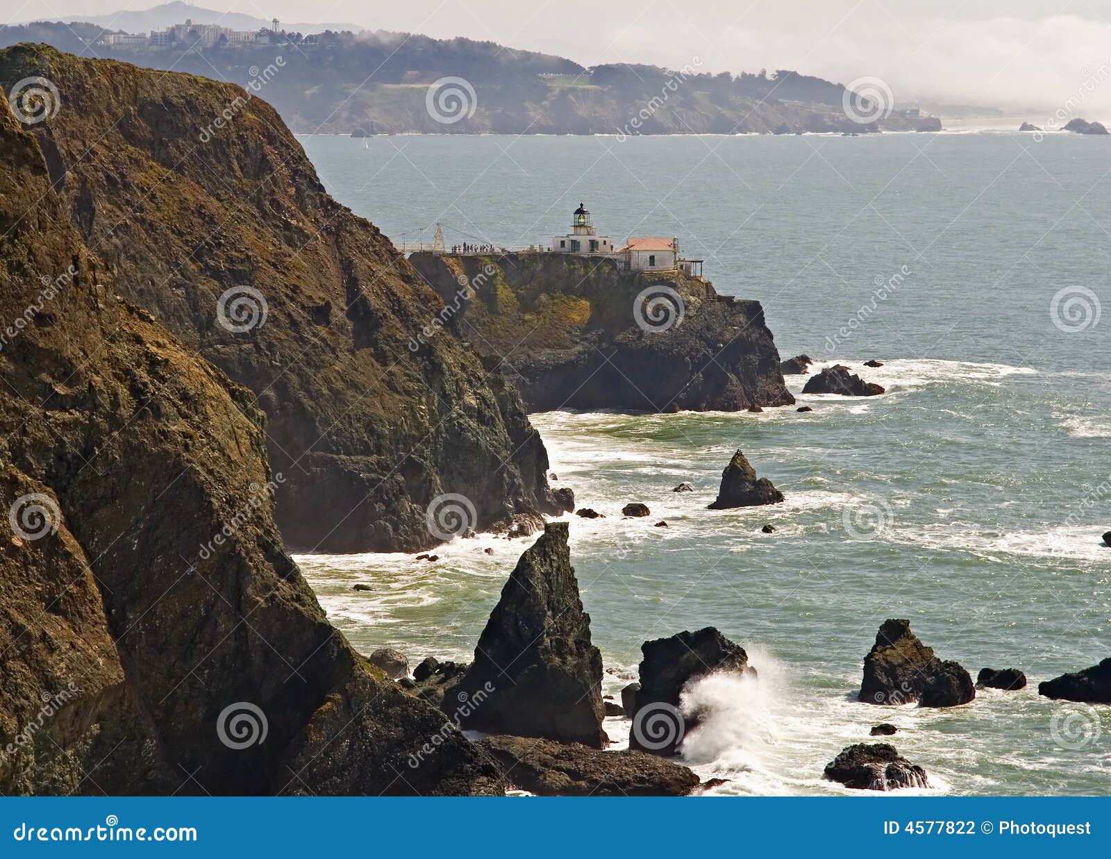 Point bonita lighthouse stock photo. Image of california 4577822