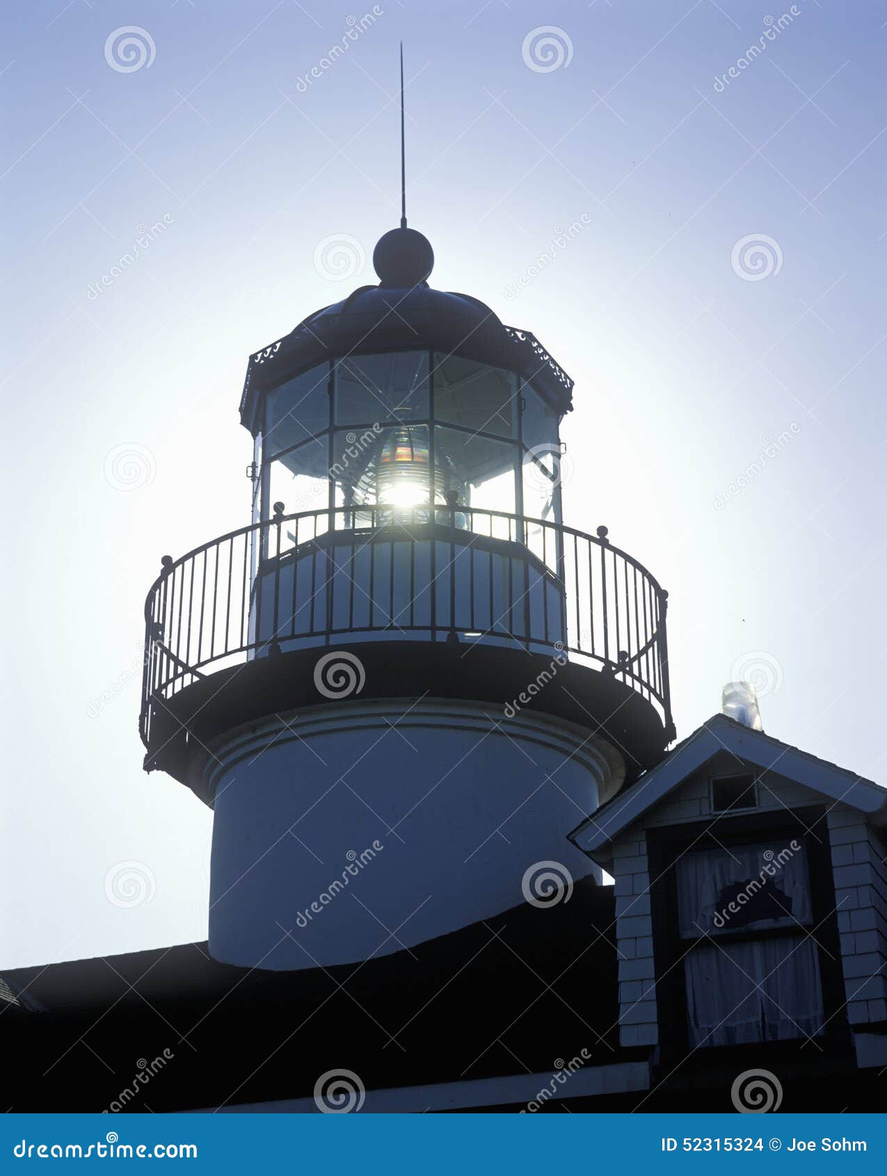 point pinos lighthouse in pacific grove, monterey bay area, ca