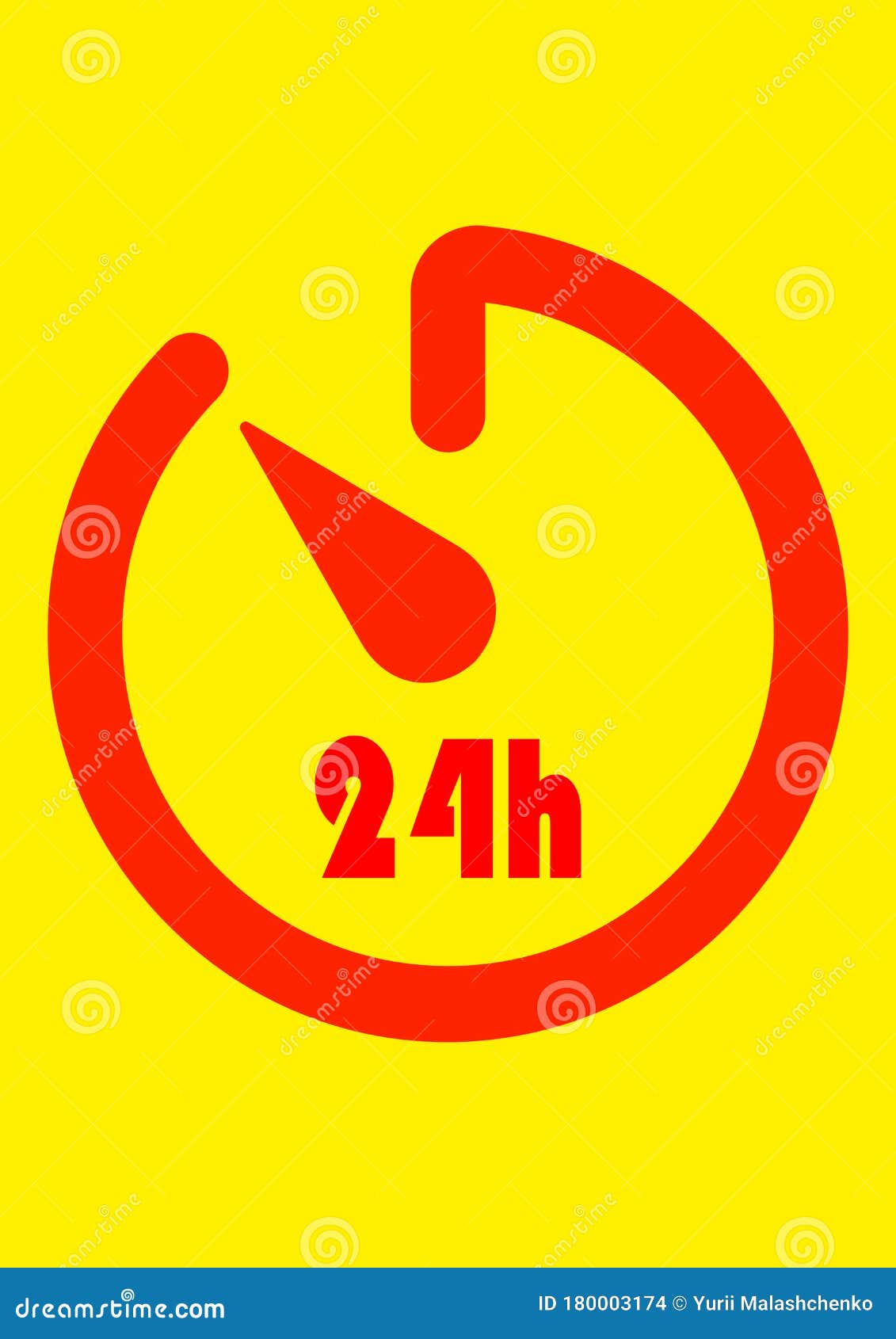 Pointer Working Hours 24 Hours A Day Stock Illustration Illustration of isolated, arrow 180003174