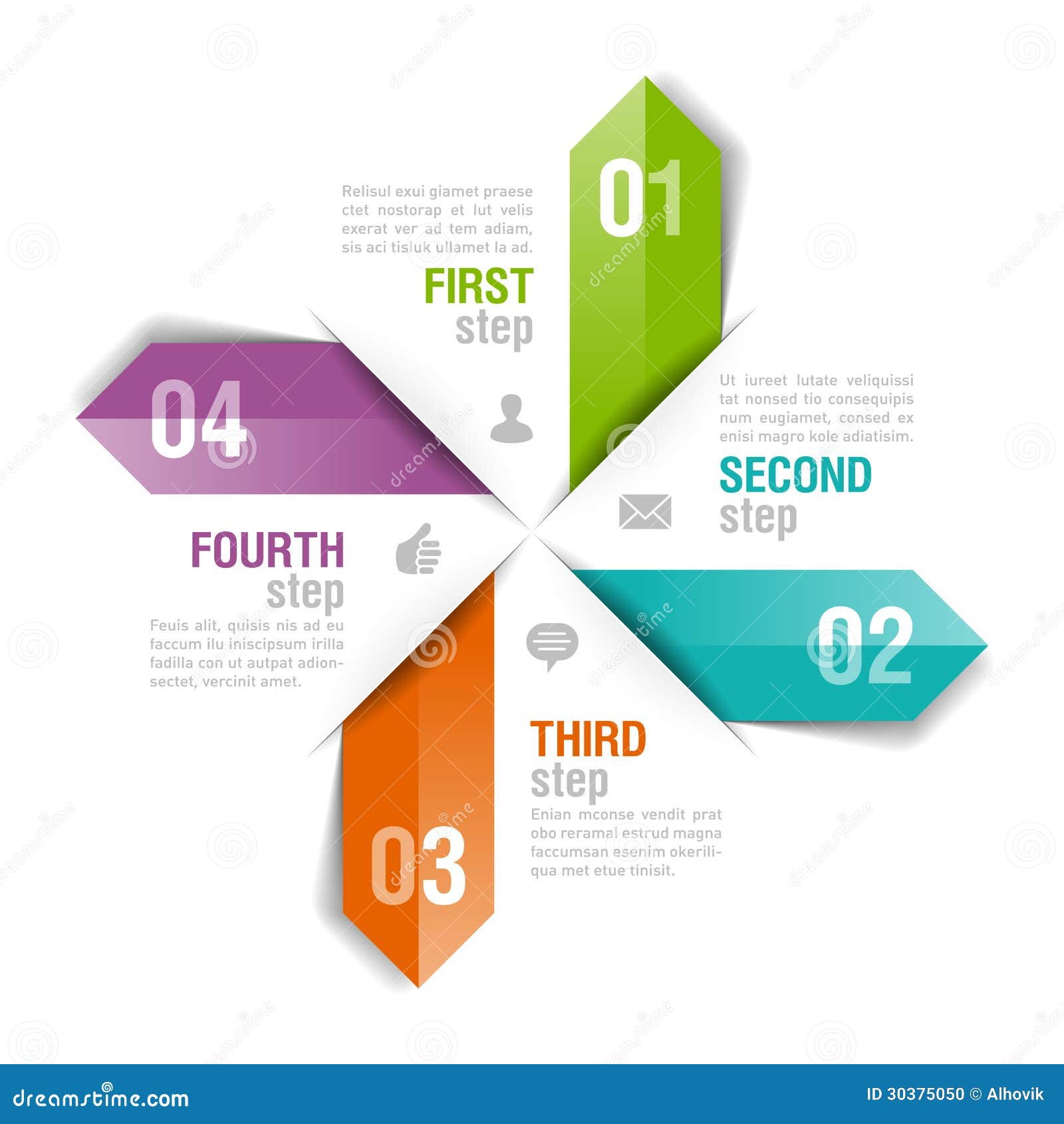 infographics template arrows