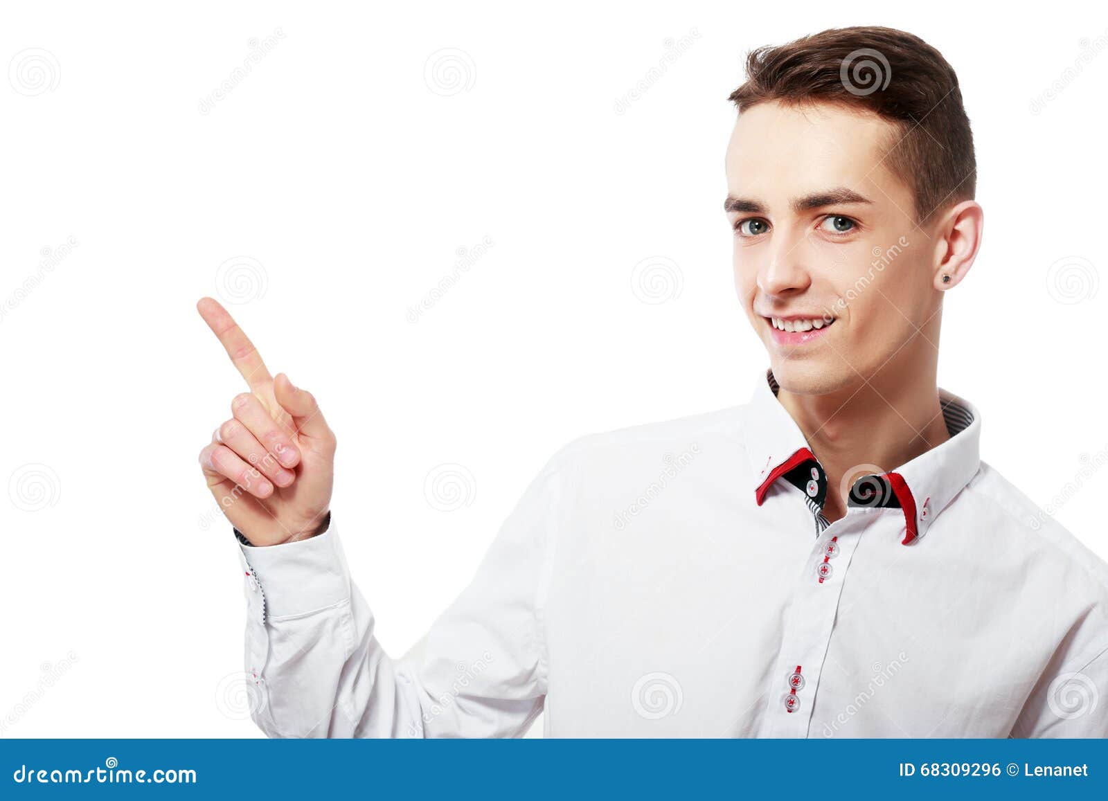 man point left copy space man point left copy space