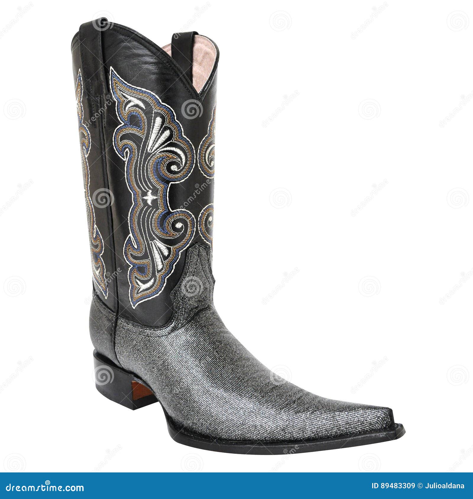 Pointy cowboy boot stock image. Image of clothing, leather 89483309