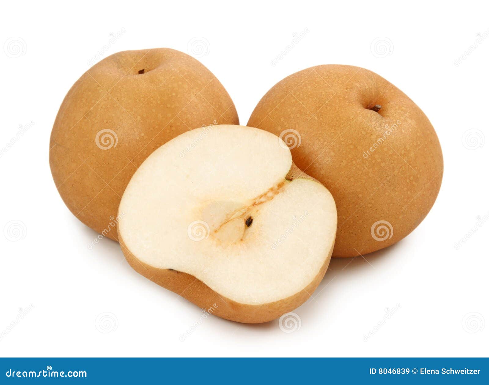 Poires de nashi image stock. Image du section, chinois 8046839