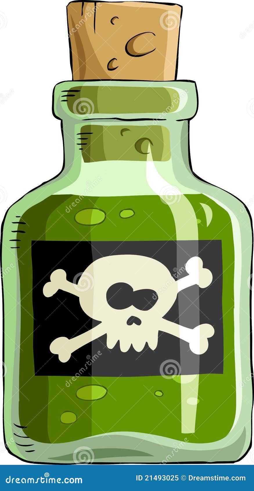 Poison stock vector. Illustration of danger, cartoon - 21493025