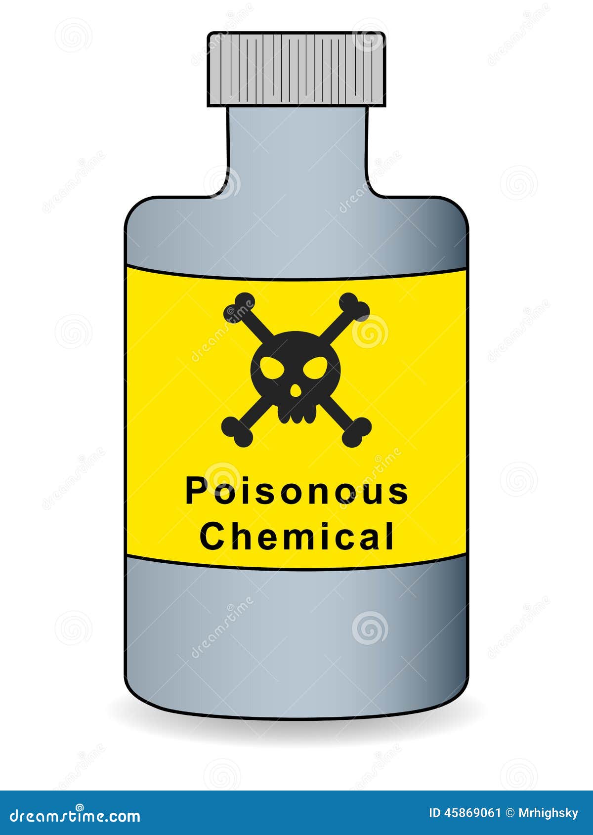 Poisonous Chemical Bottle Stock Vector - Image: 45869061