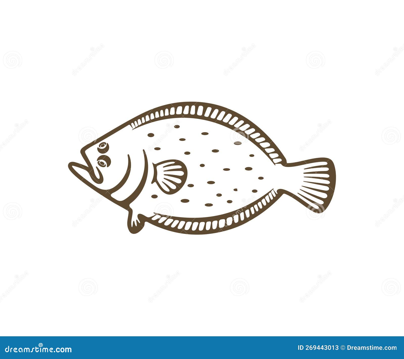 Poisson De Fond Pêche Animal Fruits De Mer Et Nourriture Silhouette Et  Conception Graphique Illustration de Vecteur - Illustration du nourriture,  poissons: 269443013