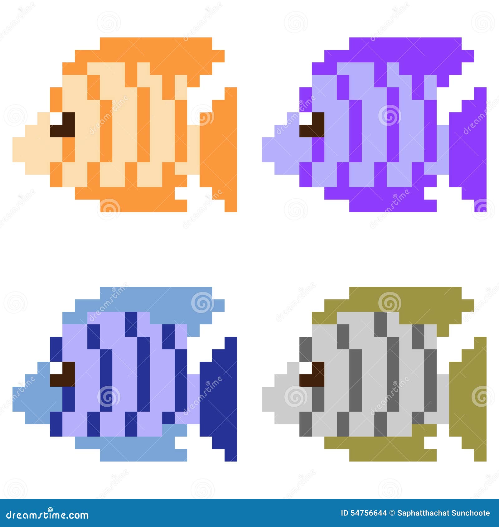 pixel art poisson