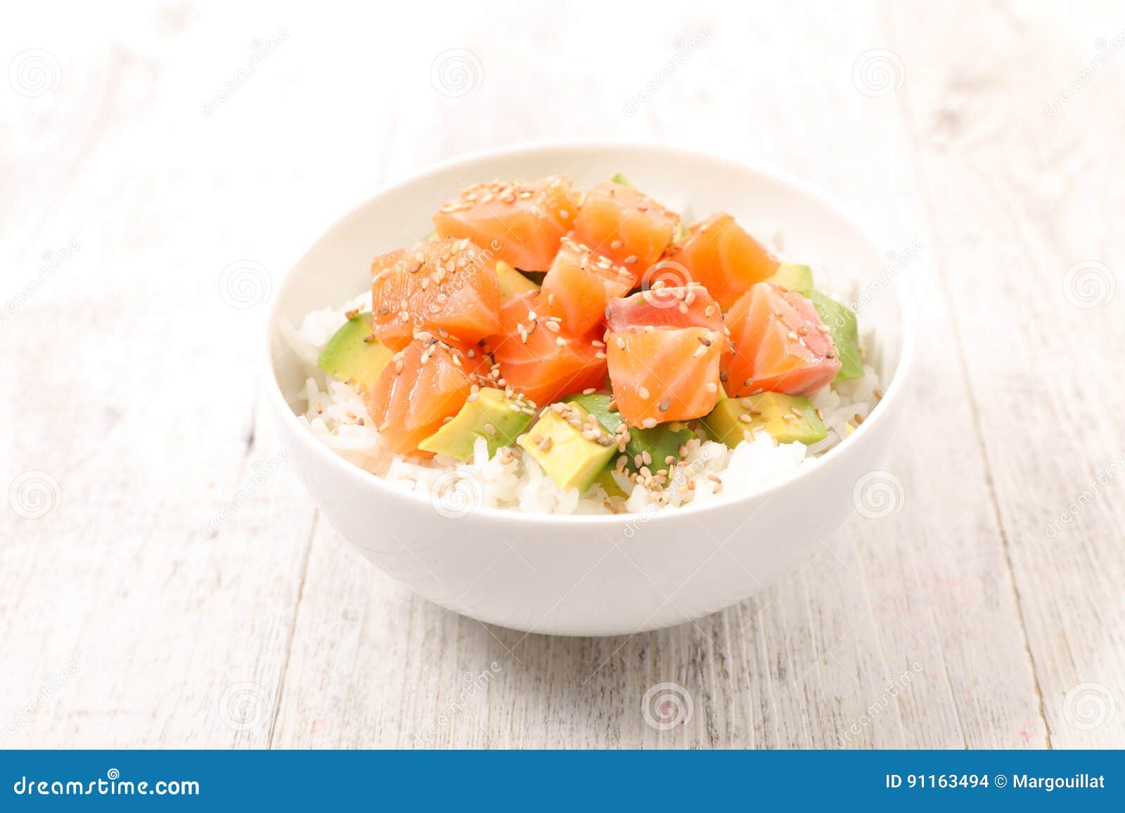 Poke bowl,chirashi stock photo. Image of healthy, lunch 91163494