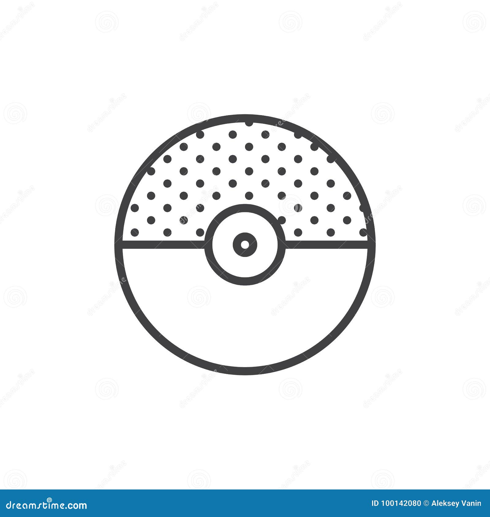 Pokeball Generic Detailed Outline icon