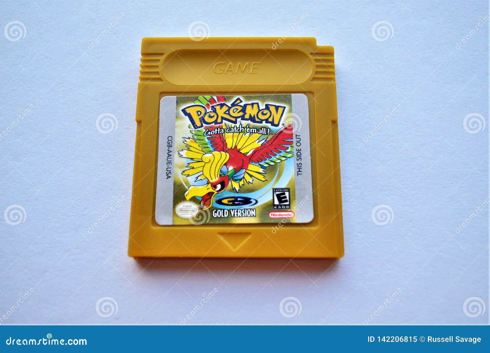 At regere jage narre Pokemon Gold GameBoy Cartridge Game. Editorial Image - Image of games,  pokemon: 142206815