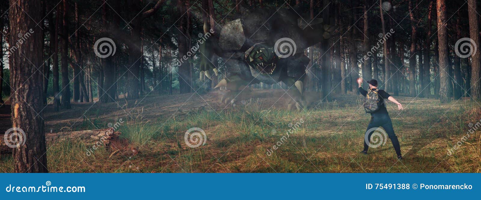 Pokemon na vida real ilustração stock. Ilustração de monstro