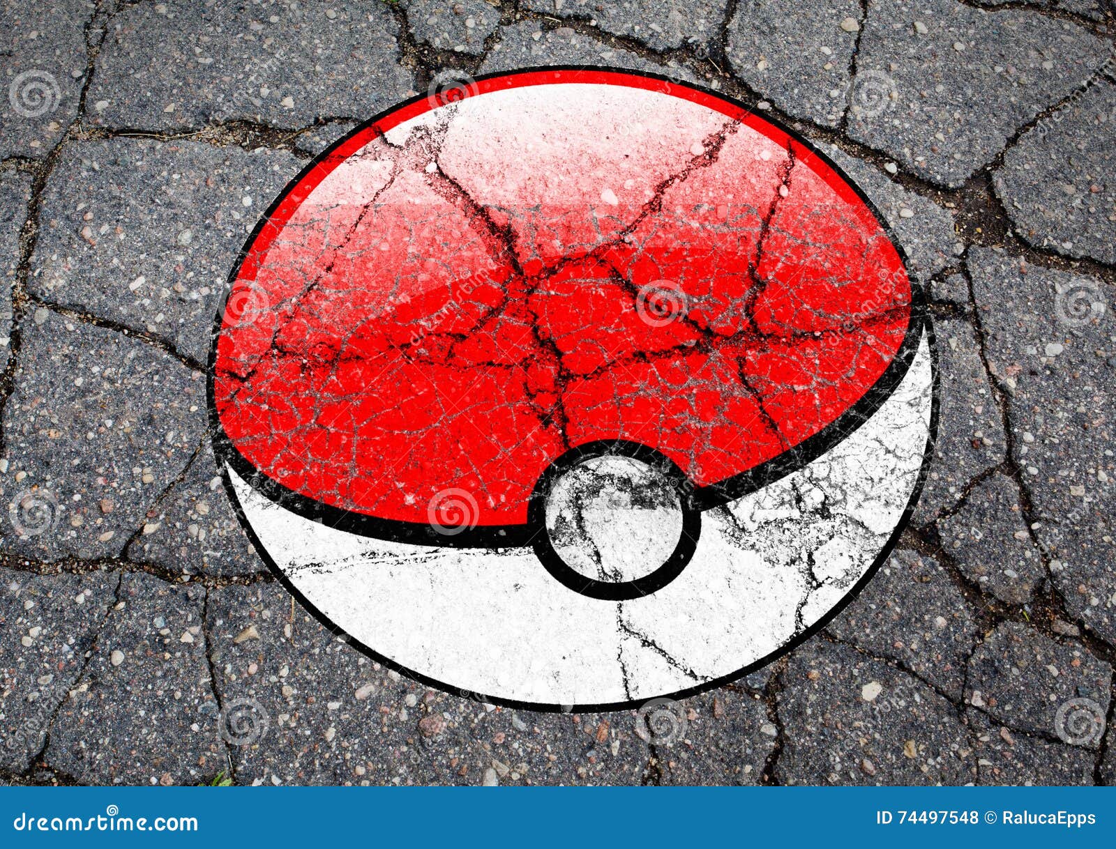 Pokemon VA Asfalto Attinto Palla Di Logo Fotografia Stock Editoriale -  Immagine di famoso, illustrativo: 74497548