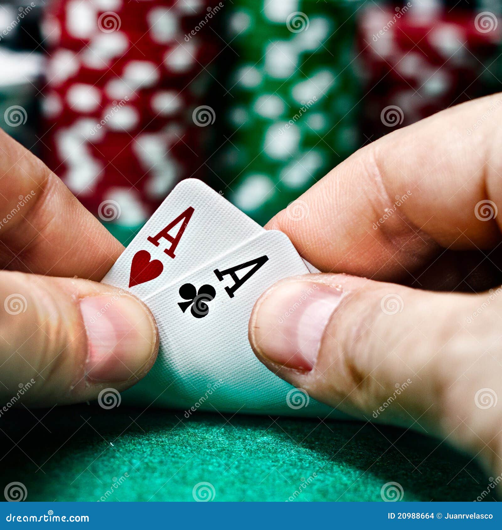 Poker Aces pair stock photo. Image of entertainment, game 20988664