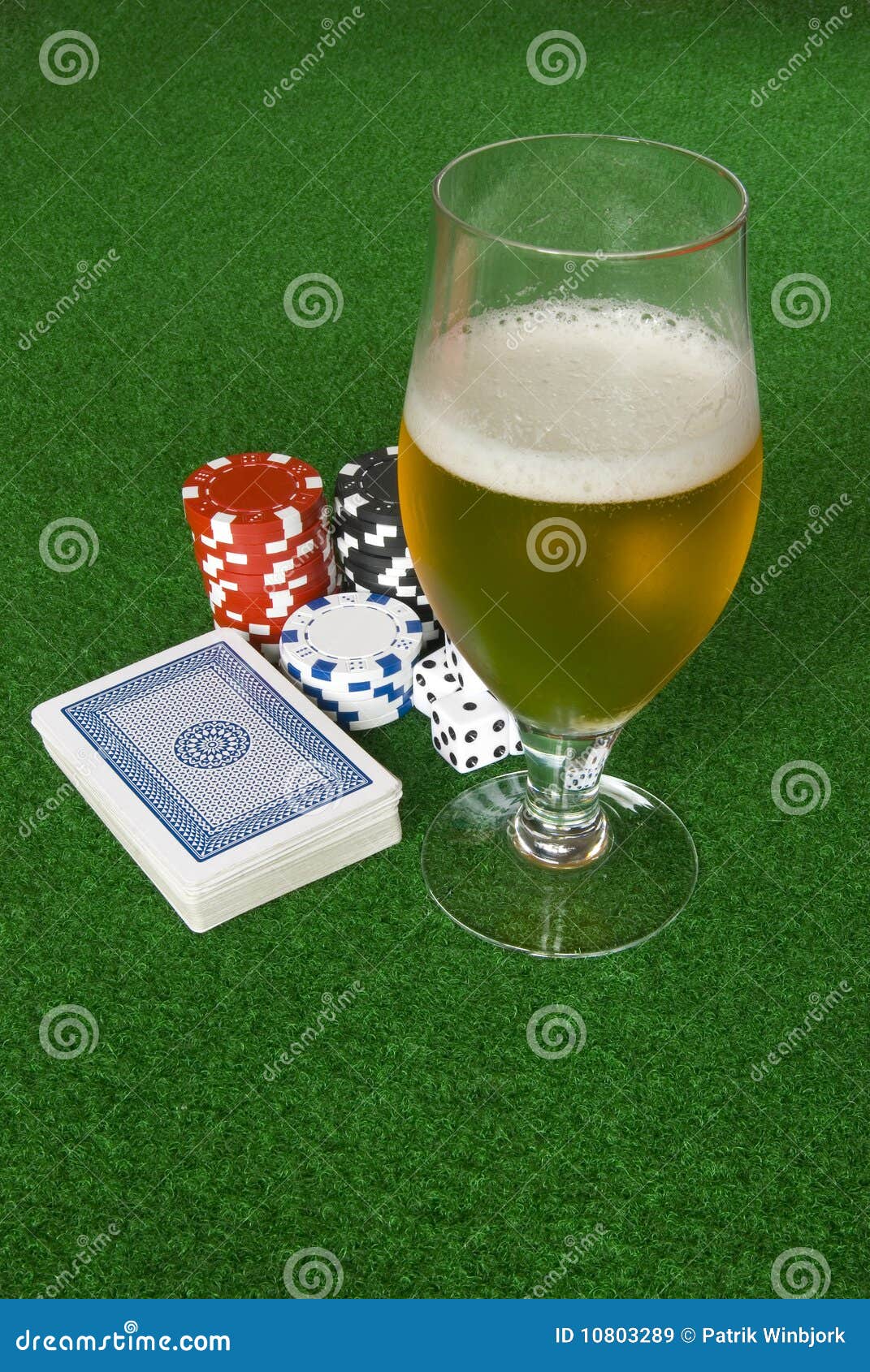 Poker and Beer stock image. Image of game, blue, finance 10803289