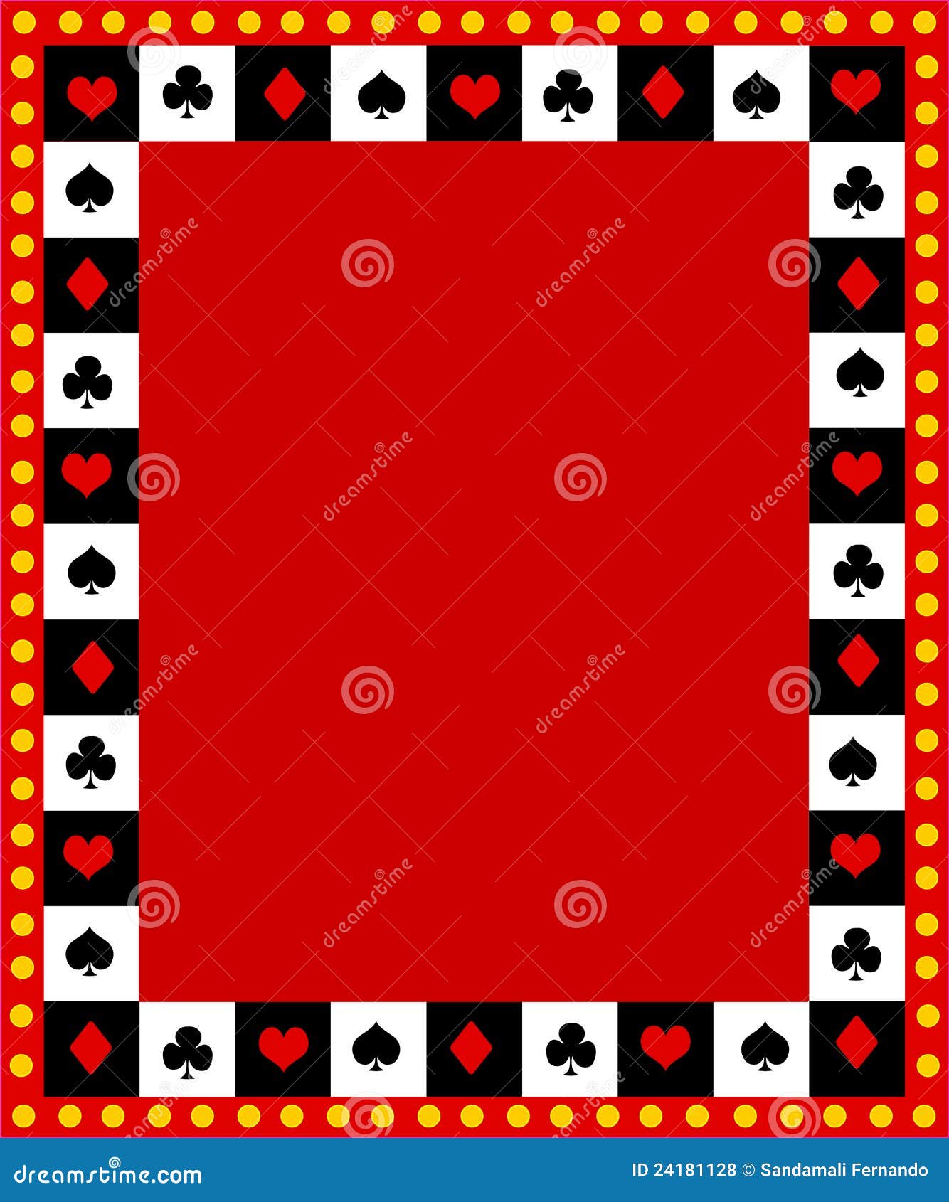 Poker Border / Frame Royalty Free Stock Photos - Image: 24181128