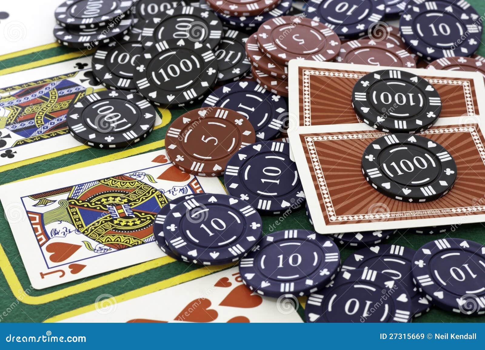 Poker Cards and chips stock image. Image of gambler, gambling 27315669