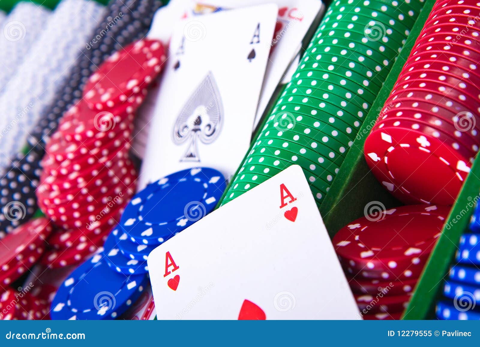 Poker chips with ace stock image. Image of card, pocket 12279555