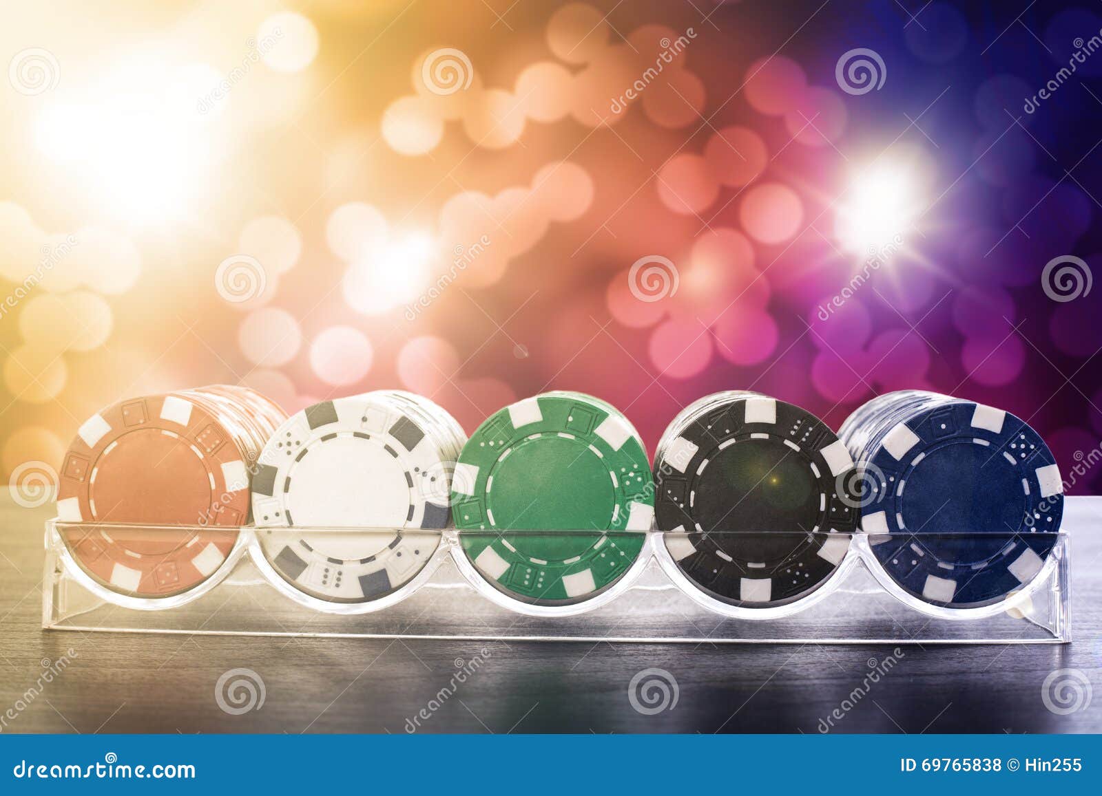 Poker Chips for Casino Game Stock Photo Image of wealth, gambling