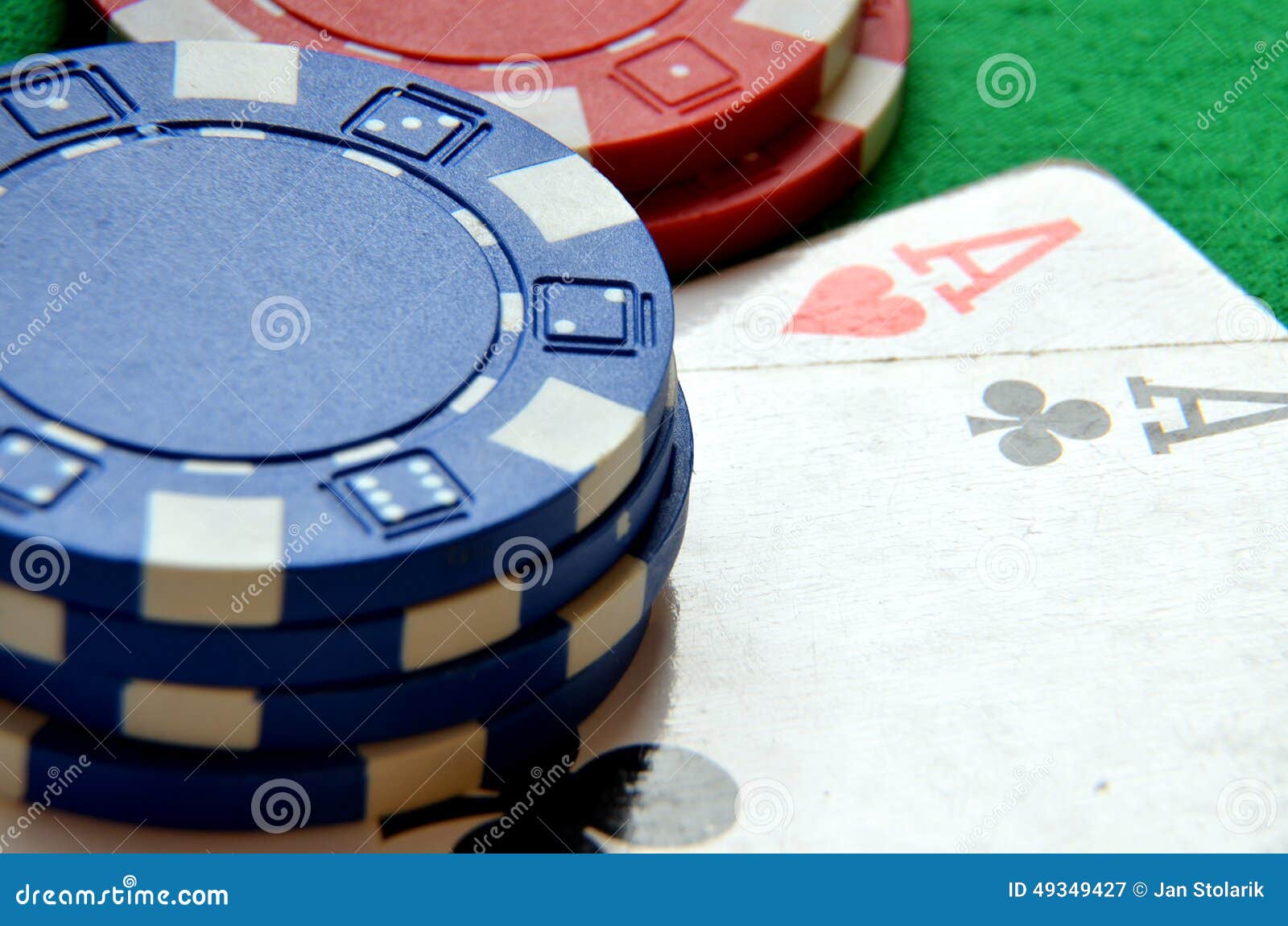 Poker Chips Pile and Aces Detail Stock Image Image of detail, house