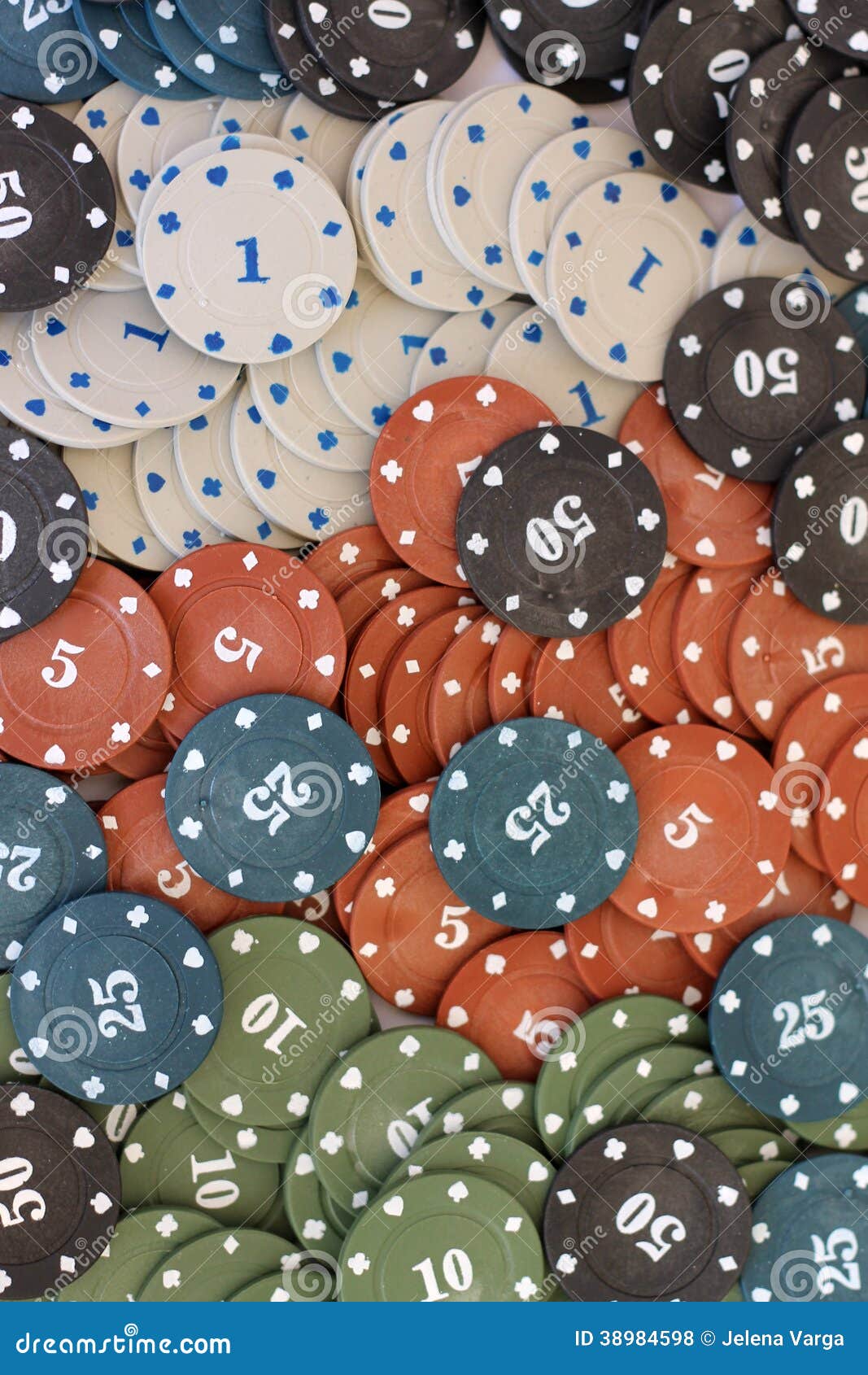 Poker chips stock photo. Image of spills, black, pile 38984598