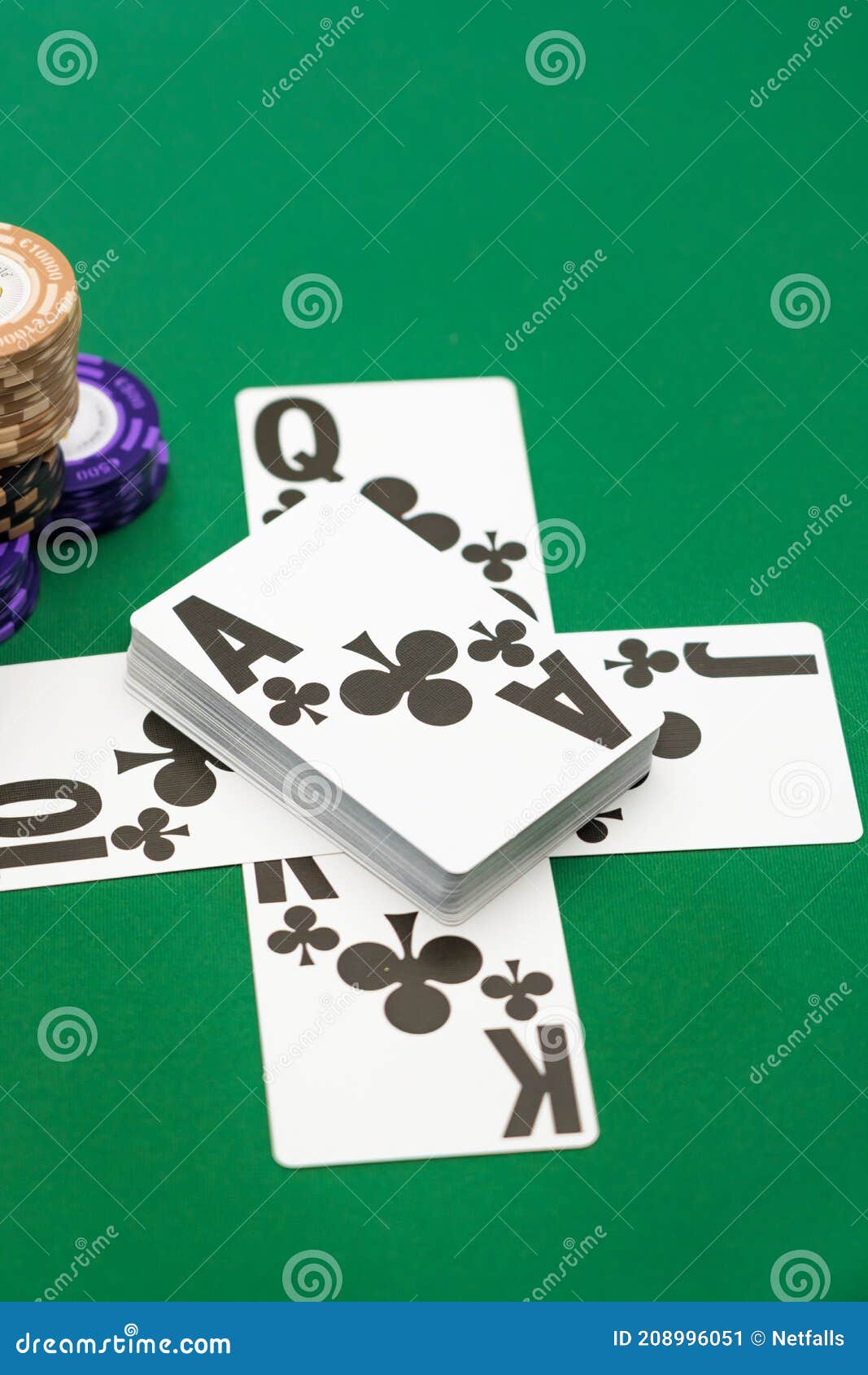 Poker game royal flush stock image. Image of icon, money 208996051