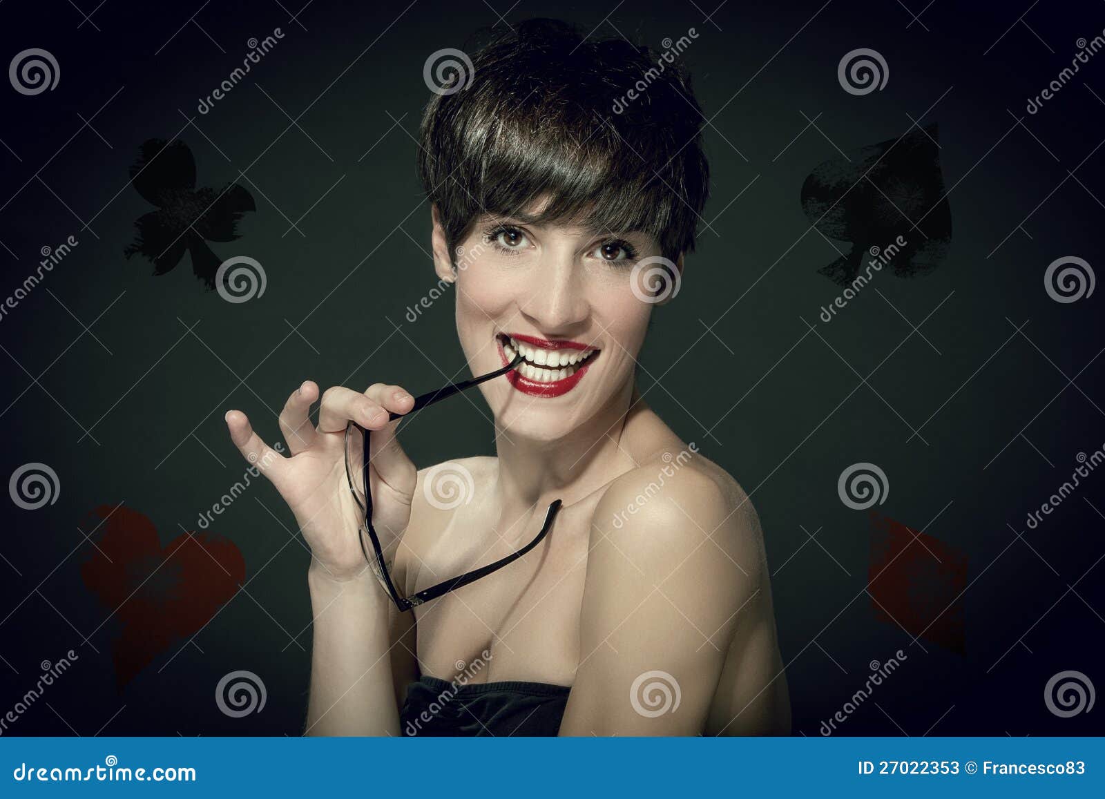 Poker Girl stock image. Image of safety, adult, cards 27022353