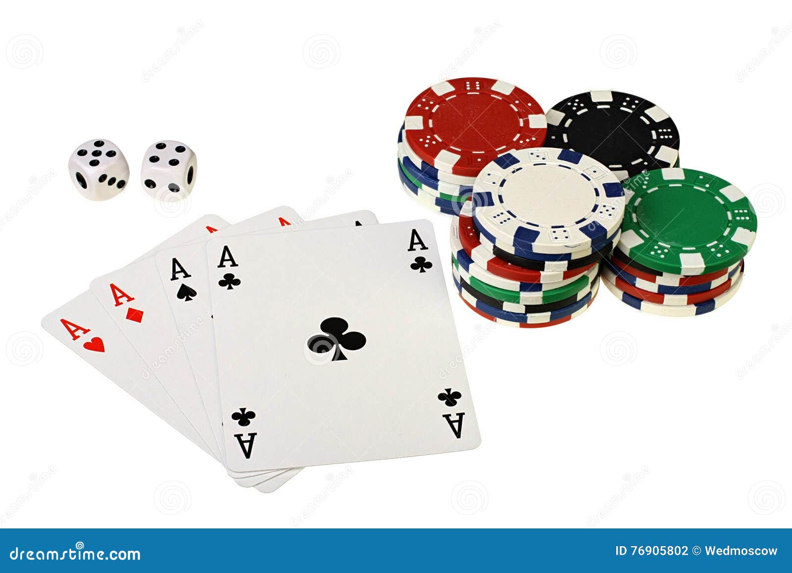 Poker Playing Cards, Chips and Dices Stock Photo Image of playing
