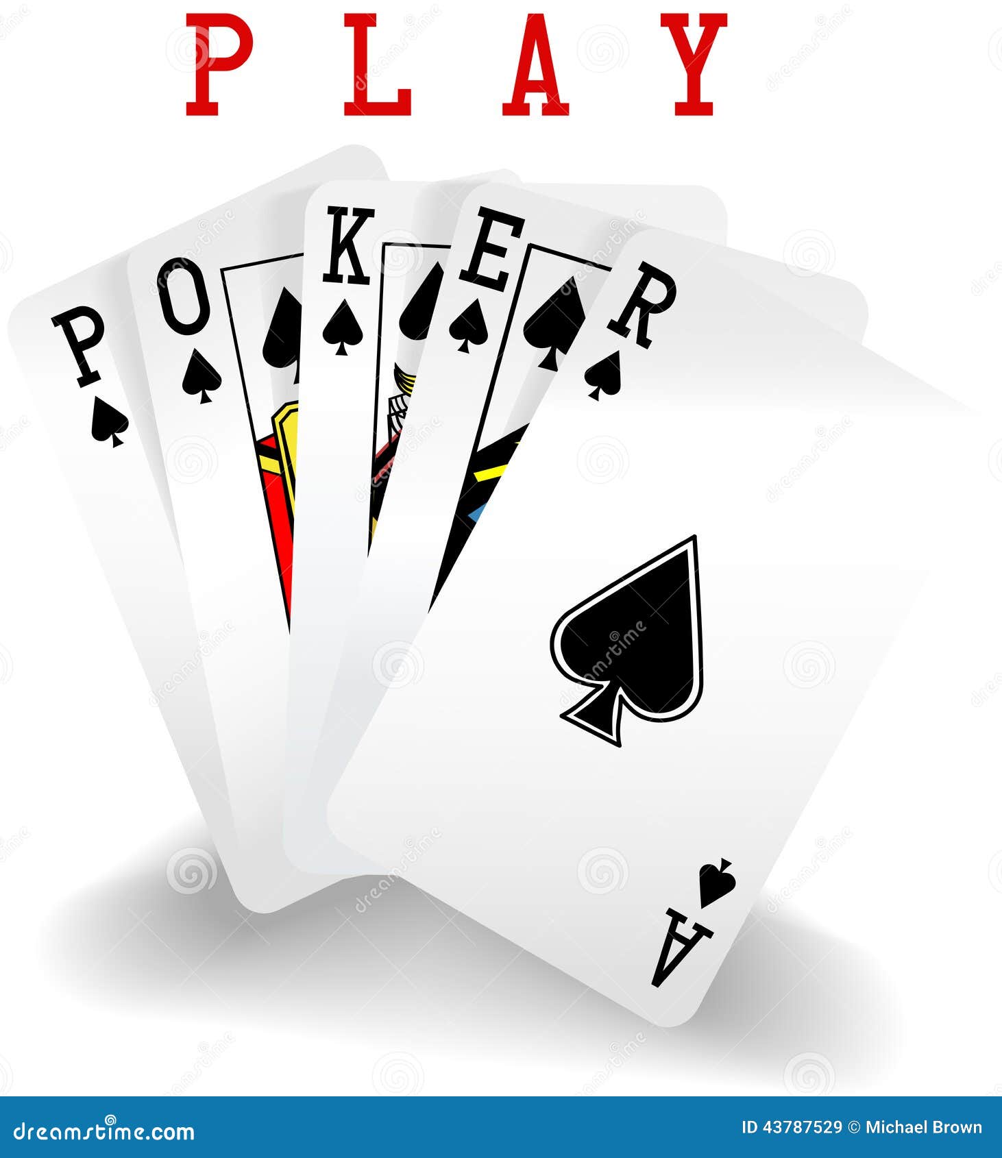 Poker hand clipart free