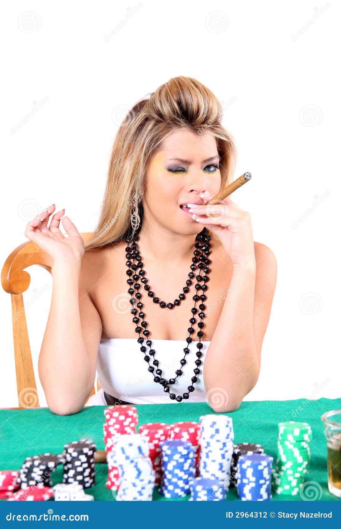 Poker Woman 2 Stock Photography - Image: 2964312
