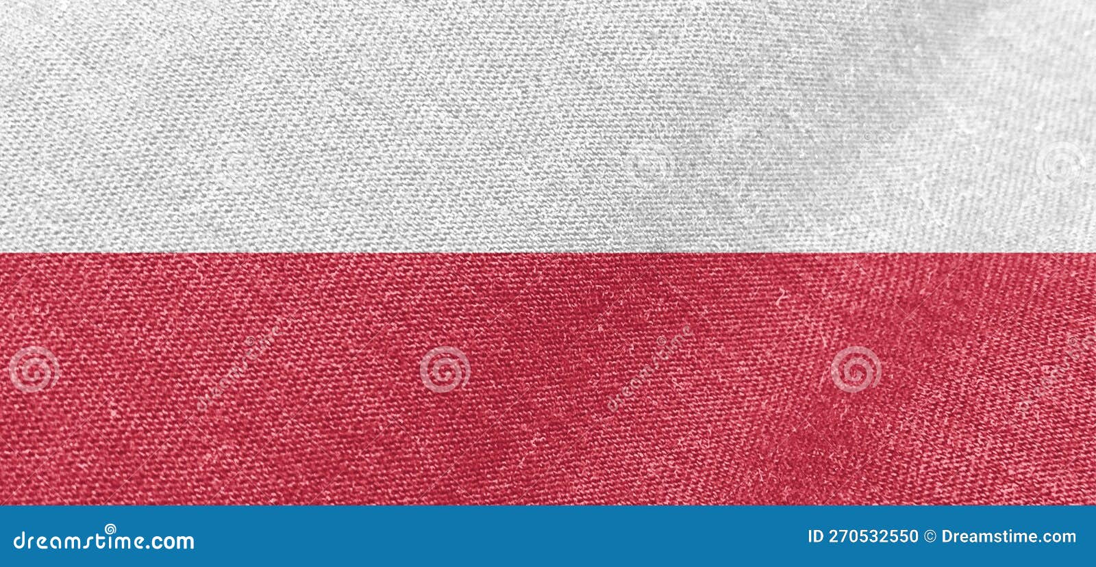 Poland Flag Wallpaper Fabric Flag Cotton Material Wide Stock Photo