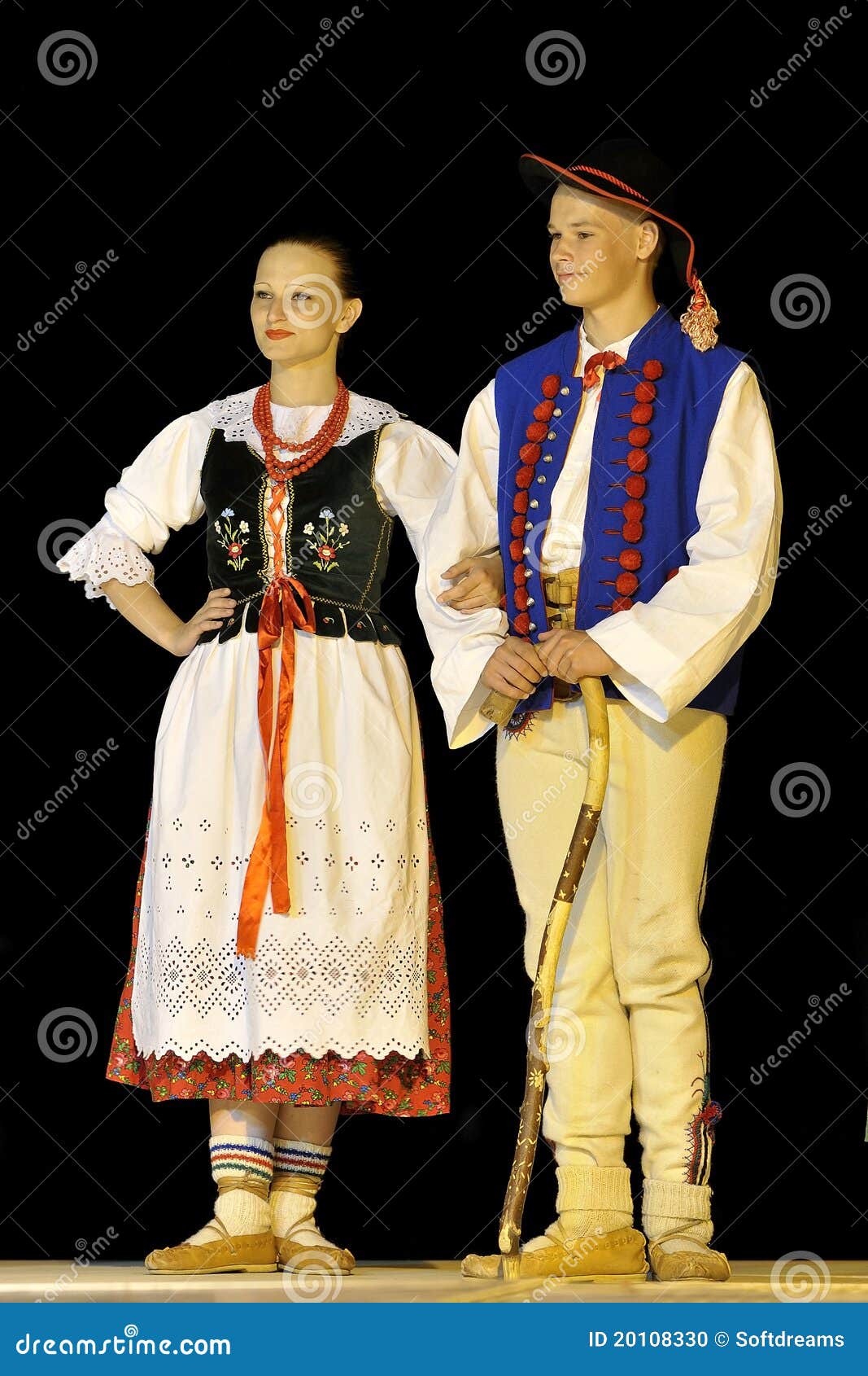 Poland folk dance team editorial image. Image of male 20108330