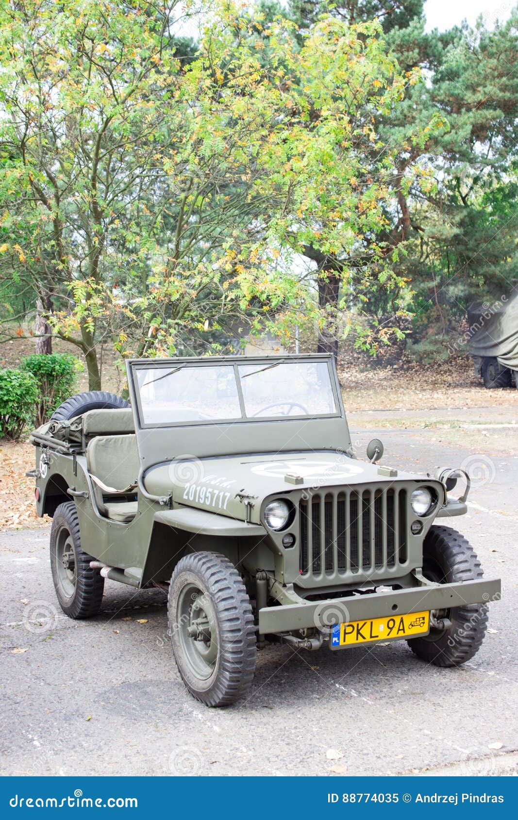Poland, Poznan October 1, 2016. American Military Jeep
