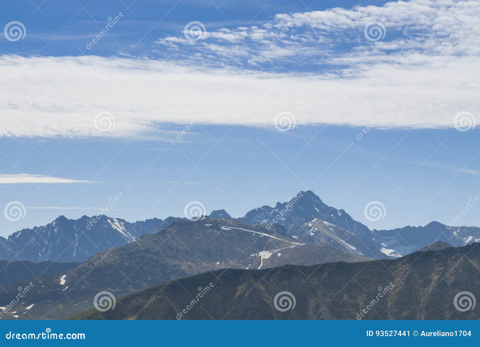 poland/slovakia, tatra mountains, kasprowy and swinica peaks