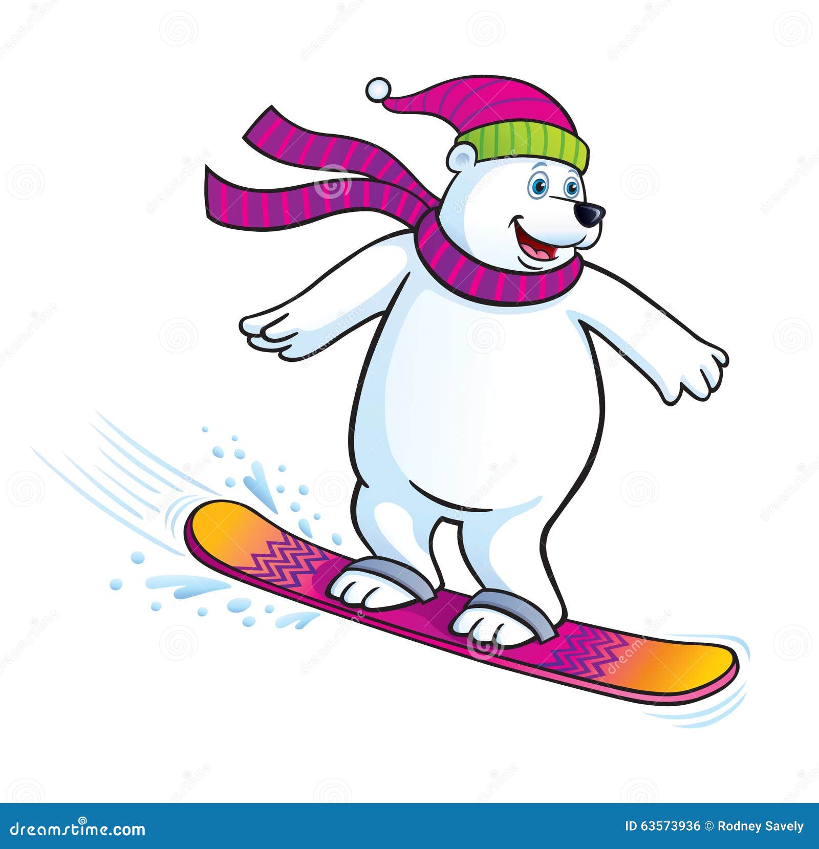 polar-bear-snowboarding-cartoon-illustra