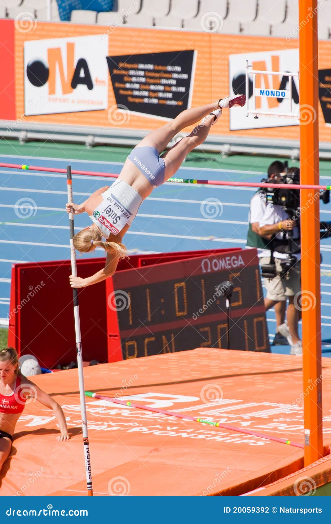 Pole vault athletics editorial photography. Image of slovenia 20059392