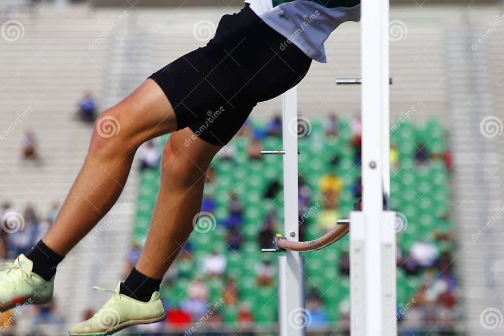 Pole Vaulter at Maximum Height Stock Photo Image of challenge