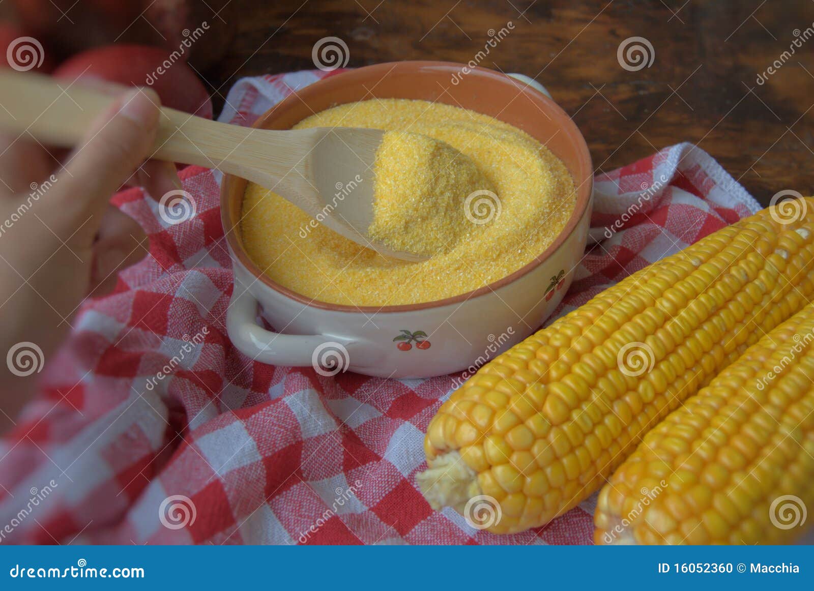 Polenta stock photo. Image of maize, nature, table, rustic 16052360