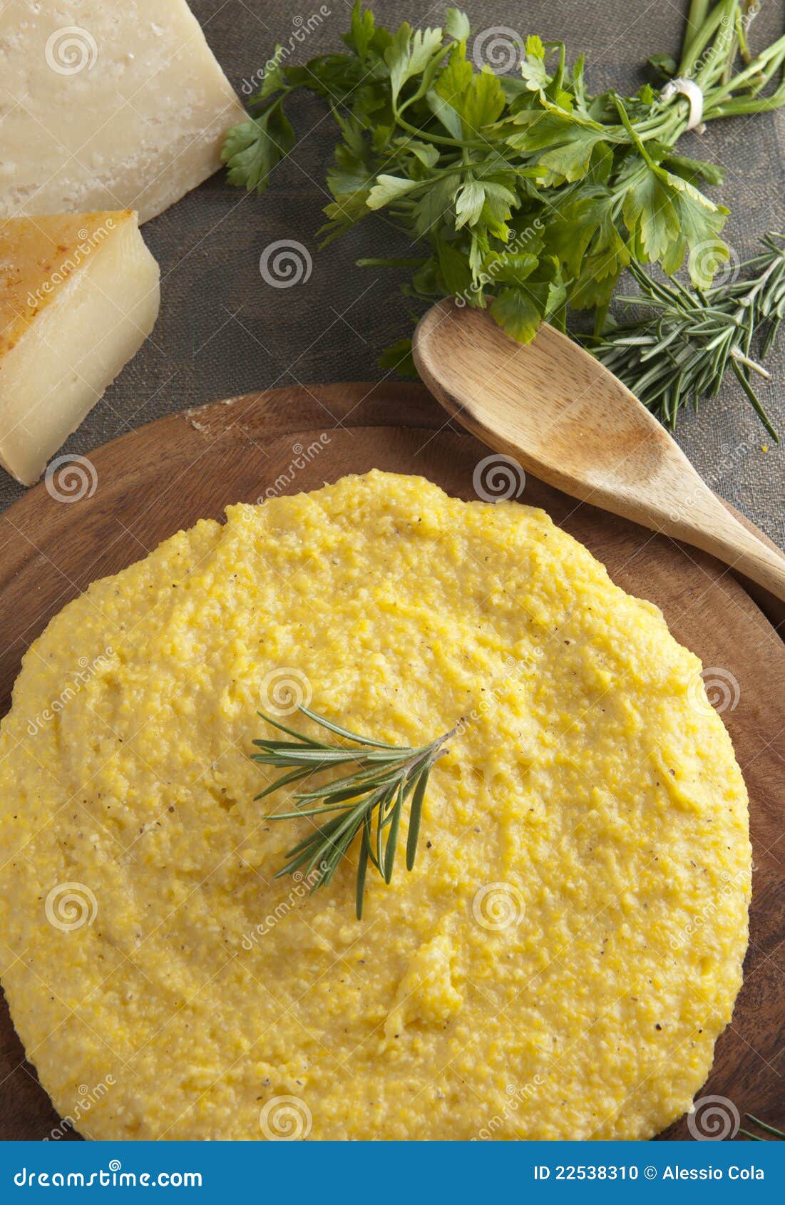 Polenta Italian Traditional Dish Stock Photo Image of food, healthy