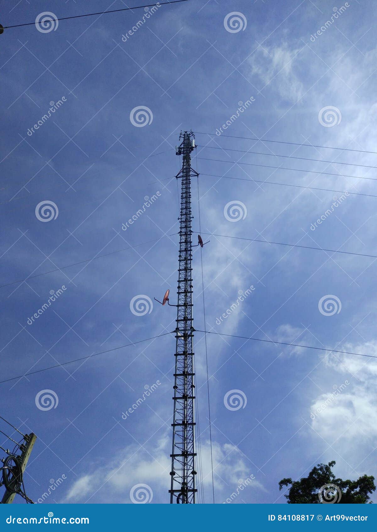 Poles Communications Network Stock Image Image of communications