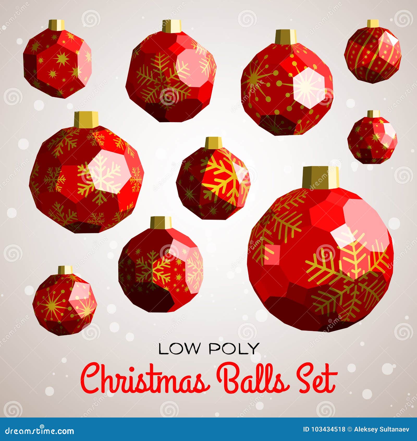 Poli Palle Basse Di Buon Natale Con I Solidi 3d Illustrazione Vettoriale -  Illustrazione di isolato, stelle: 103434518