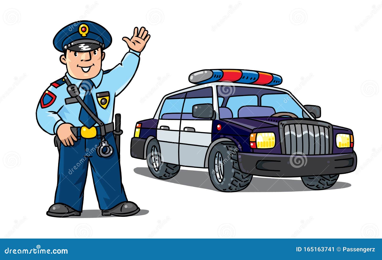 Policías Uniformados Y Policías Conjunto De Dibujos Animados Ilustración  del Vector - Ilustración de manillas, cabrito: 165163741