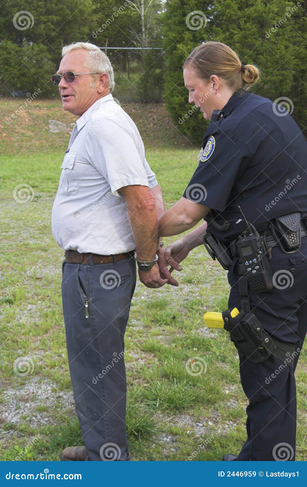 Police arresting suspect stock image. Image of prints - 2446959
