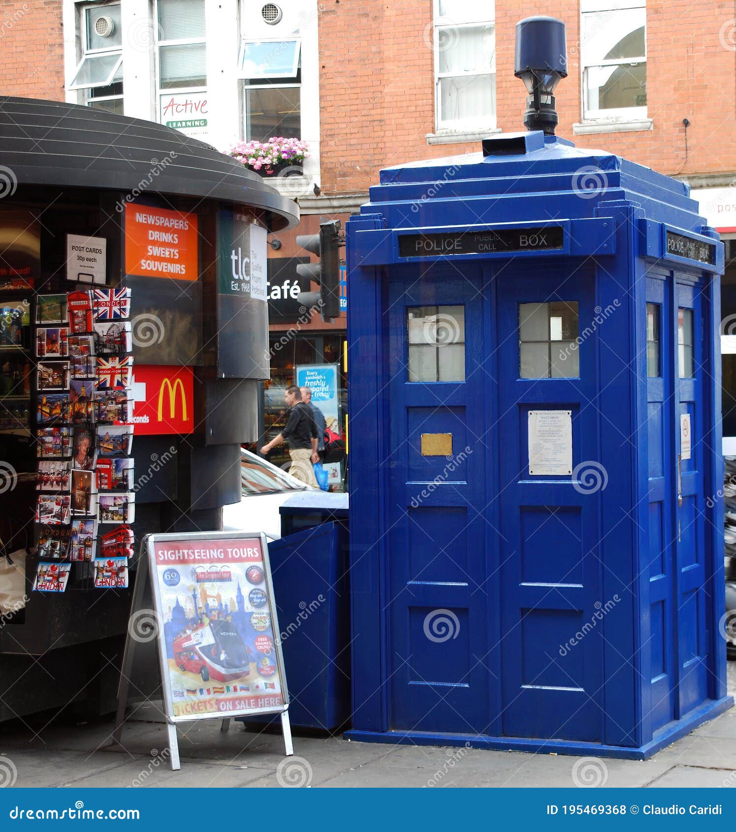 Police Blue Box in Earls Court London Underground Station. Tardis from ...
