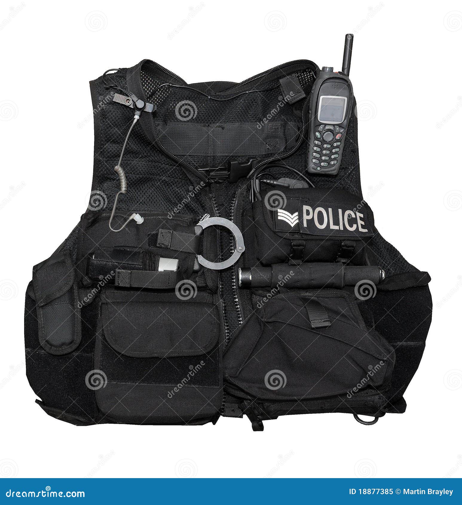 Police body armor stock image. Image of bullet, cuffs 18877385