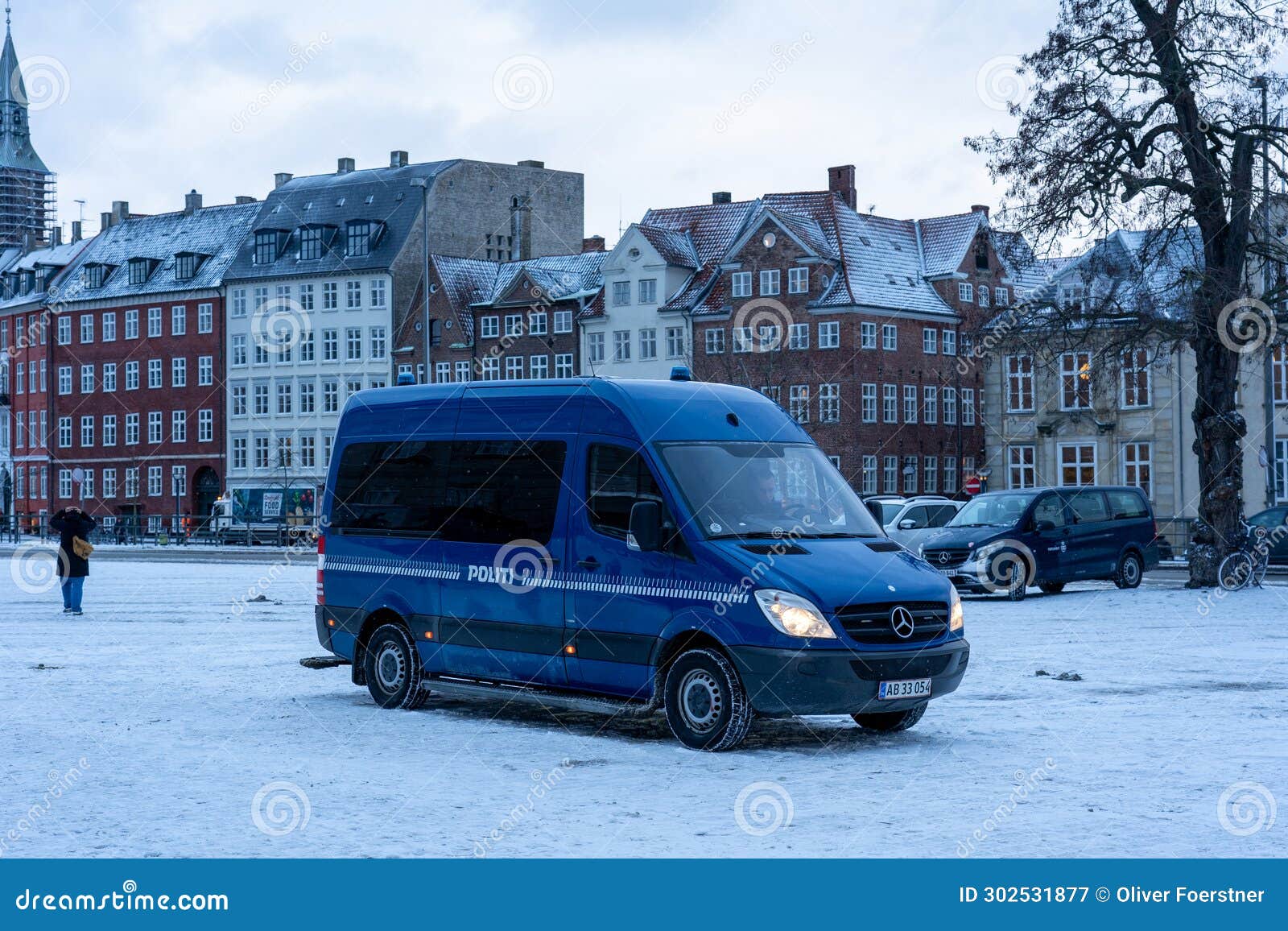 Police Car in Copenhagen, Denmark Editorial Photography Image of