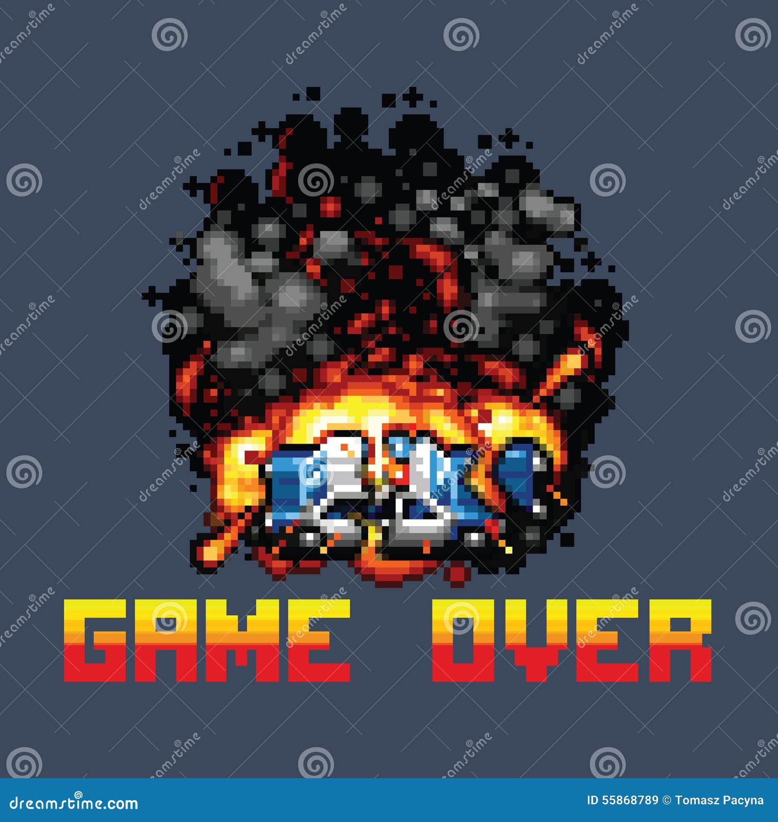 Old Arcade Game Car Smoke Old Arcade Game Car Smoke