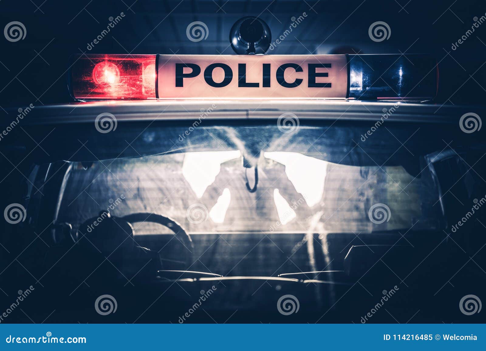 police cruiser traffic stop